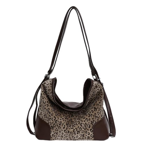 Image of y2k Cheetah Handbags for Women, Hobo Bag Cheetah Print Ladies Chic Shoulder Bags Tote Bag Leopard Print Large Crossbody