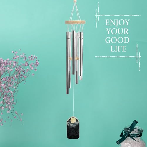 Carillon à vent lune japonaise pour sublimer la terrasse et le jardin