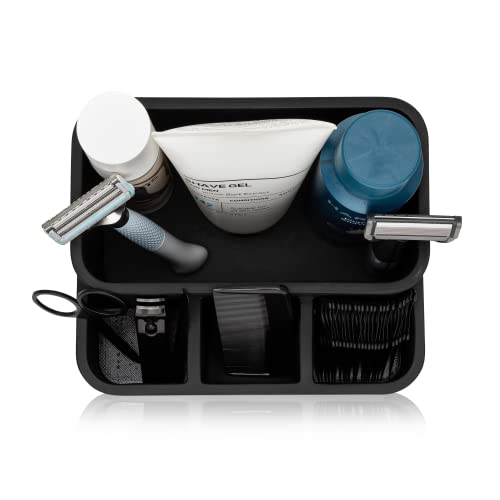 Essentra Home Toothbrush Holder – Matte Black Bathroom Countertop Organizer. Organize Your Makeup Brushes, Hair Tools, And Other Essentials. #TOP1