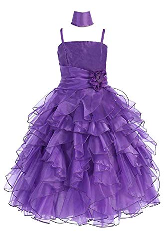 Made in USA Big/Little Girl's Flower Girl Pageant Wedding Formal Easter Dress