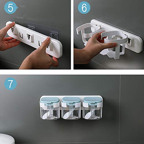 XYNSNDB GaRcan Caja de condimentos montada en la Pared, Tarro de condimentos para Sal de Cocina, Caja de Especias para el hogar, contenedor de Almacenamiento, tarros de condimentos para Especias,