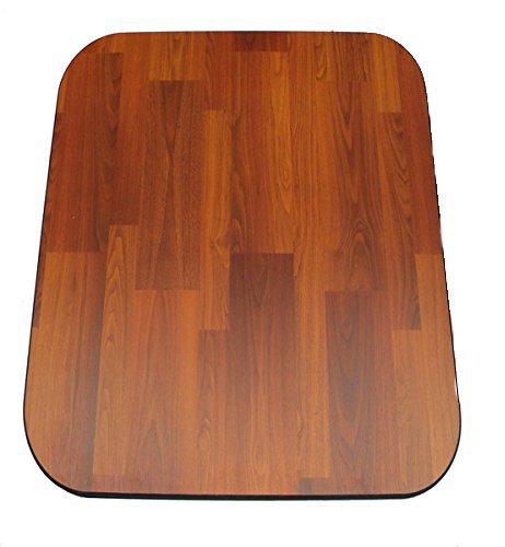 Premium Wood Walnut 36\" x 42\" - no Lip 3/8\" Thick Chair Mats