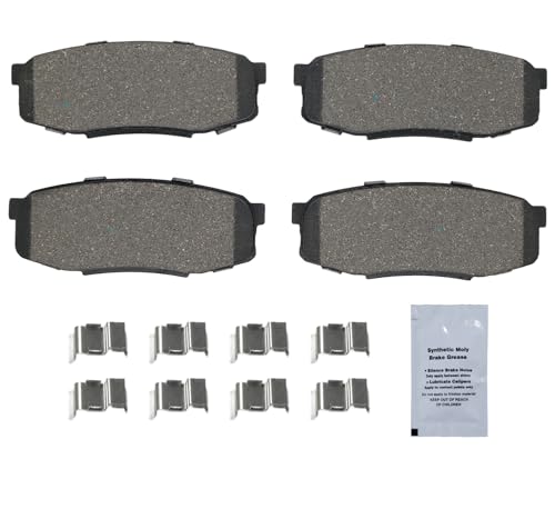 Image of HUSCH D1304 Rear Ceramic Brake Pads Kit Fit For Lexus LX570 2013-2021, For Toyota Land Cruiser 2013-2021