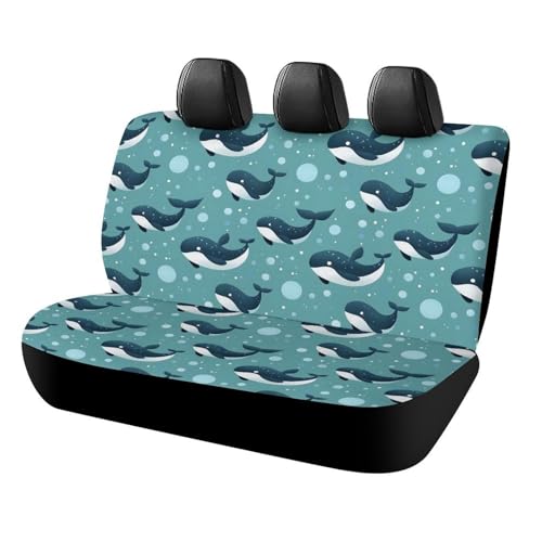 Housses de siège arrière pour camions VUS banquette imprimé baleine