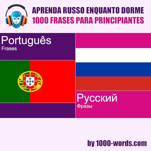 『Aprenda russo enquanto dorme &ndash; 1000 frases para principiantes』のカバーアート