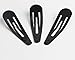BeeSpring 40 Pcs Black Barrettes Small Snap Clip Size 30 mm(Small) Women Metal Hair Clips Accessories Water Drop Female Hair Clips
