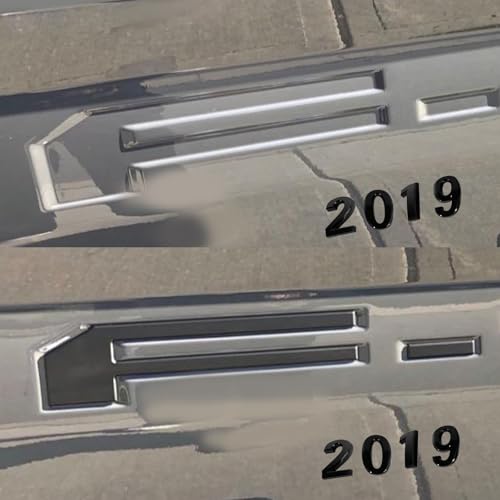 Image of Tailgate Insert Letters Compatible with 2018 2019 2020 3D Emblems with Strong Adhesive 250530 Matte Black