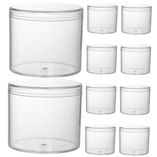 FIXOSHEE 15 Piezas tarro de comida masón contenedores de almacenamiento de cereales etiquetas deberes jarra Contenedores de azúcar frascos con tapas herméticas el plastico