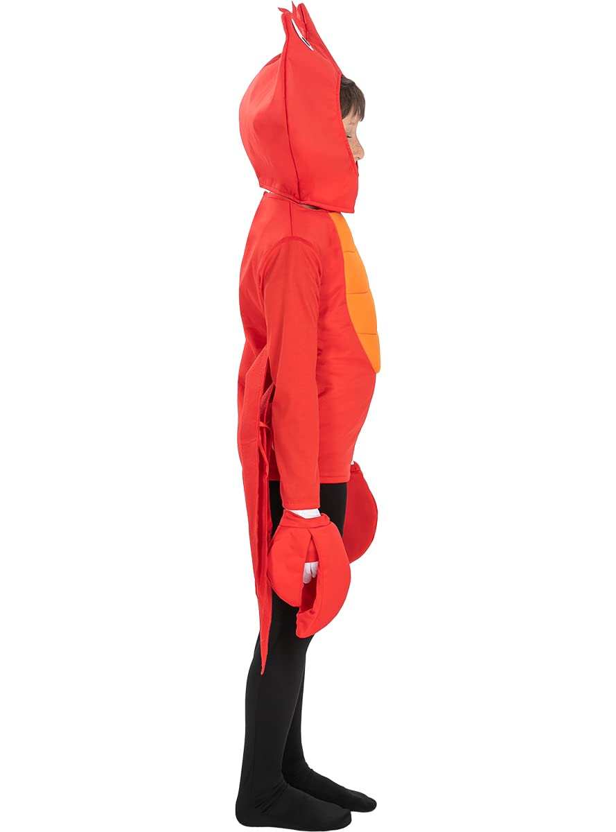 Funidelia | Costume da granchio per bambina e bambino Animali - Costume per bambini e accessori per Feste, Carnevale e Halloween - Rosso