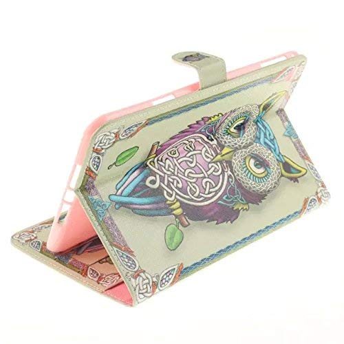 Ipad Mini 4 Case, Newshine Cute Slim Fit *Maganetic Closure* Flip Stand Skin With [Card Slots/Cash Holder] For Apple Ipad Mini 4 2015 Released (Owl) #TOP3