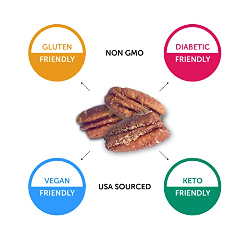 Kbosh Keto Candied Pecans - Sweet And Crunchy Low Carb Snacks With No Added Sugar - Treat Yourself While Maintaining Your Healthy Diet And Lifestyle (Variety Pack, 2 Pack) #TOP4