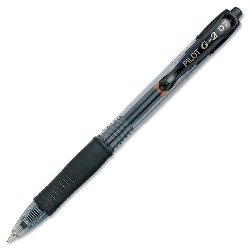 Pilot G2 Bolígrafos Gel Negro Punta Fina 1 Bolígrafo y 4 Recambios