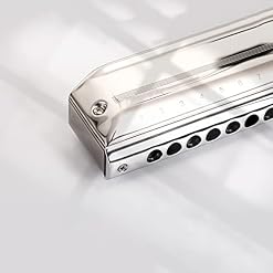 MEIeynt Harmonica chromatique Professionnel 12 Trous 48 tonalités de C avec étui et Chiffon de Nettoyage pour Joueur… - Les Beatles, Paul McCartney, John Lennon, RIngo Starr, George Harrison MEIeynt Harmonica chromatique Professionnel 12 Trous 48 tonalités de C avec étui et Chiffon de Nettoyage pour Joueur… – Image 5