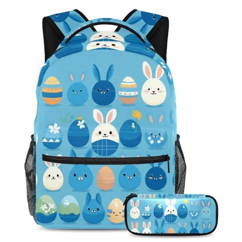 Lot de 2 sacs à dos garçons et filles motif lapin bleu cadeau idéal