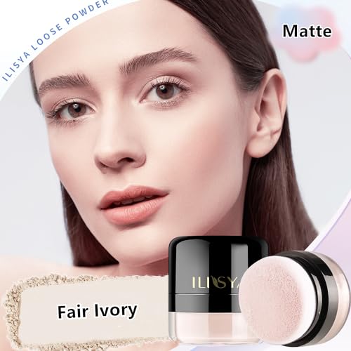 Rouse Setting Powder Lightweight Loose Powder Finishing Powder Long-Lasting Face Powder Waterproof With Soft Mushroom Powder Puff & Mirror thumb #4