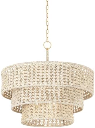Hudson Valley Lighting 5832-VGL Yorkhill - 6 Light Pendant-29.5 Inches Tall and 32 Inches Wide