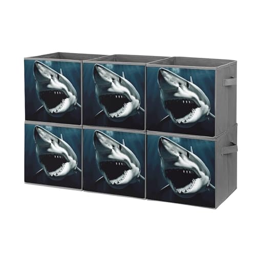 Cubes de rangement pliables requin pour placard enfant ordonné