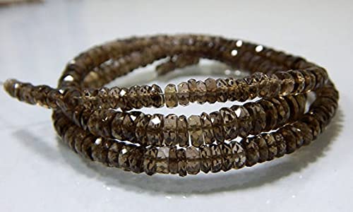 Quartz fumé facetté en perles pour fabriquer un bracelet bohème chic cet été