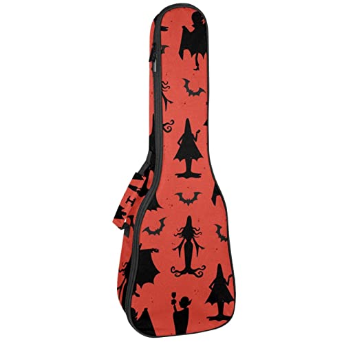 Housse ukulélé ténor rembourrée anti-choc - Sac étanche concert rouge