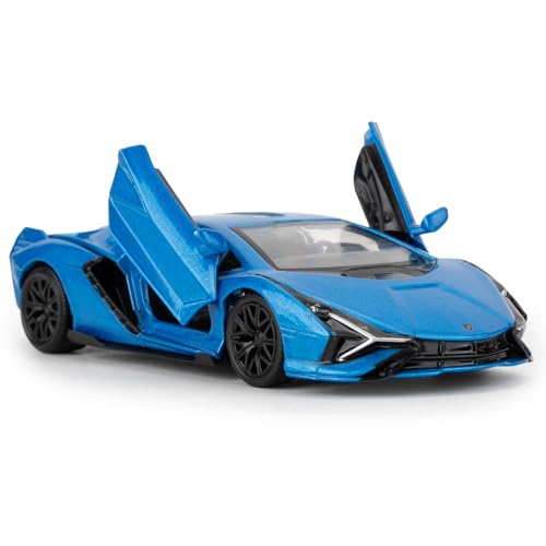TGRCM-CZ Lamborghini Sián FKP37 Casting Car Modell, Zinklegierung Pull Back Fahrzeuge Spielzeugauto für Kleinkinder Kinder Jungen Mädchen Geschenk Blau TGRCM-CZ Lamborghini Sián FKP37 Casting Car Modell, Zinklegierung Pull Back Fahrzeuge Spielzeugauto für Kleinkinder Kinder Jungen Mädchen Geschenk Blau