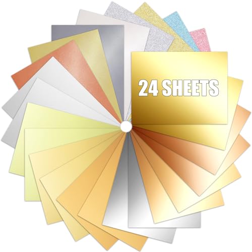 Mcpinky HMC0364 24 Sheets Glitter Cardstocks cover