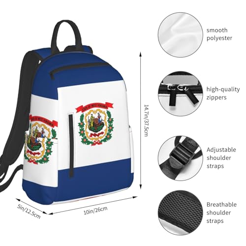 Sac à dos Virginie-Occidentale léger pour transporter vos affaires - 4