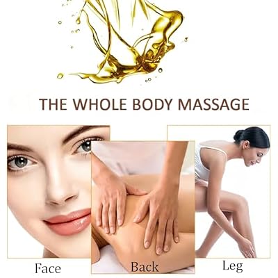 Vitamin C Body Massage Oil, Daily Moisturizing Body Oils for Women Dry Skin Care, Hydrating Oil for Body & Hair, Anti-Wrinkles Body Oil