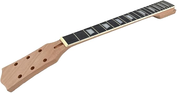 Electric Guitar Neck DIY 22 fret 628mm Normal Nut Mahogany Guitar Neck Rosewood Fretboard Nice Inlay Set in heel with T-slots With Binding