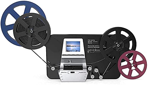 Super 8 Film Scanner, Converts Film in Digitales Video(3", 5", 7" und 9" Super 8/8 mm Film Rollen) MovieMaker/Film Digitizer, Super 8 Digitalisieren, mit 32 GB Speicherkarte und 2,4" LCD – Bild 3