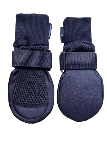 Lonsuneer 4334708591 Dog Boots Breathable And Protect Paws Soft Nonslip Soles Color Black Size Medium thumb #1