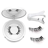 Meylora Magnetic Lashes,Magnetic Eyelashes with Applicator,Reusable Magnetic Eyelashes Natural Look,Easy to Wear Reusable Soft Lashes kit No Glue Needed(Simple)