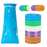 20 Piezas Bolsas Vomito Coche con Anilla, 1000ml Bolsas de Alta Densidad a Prueba de Fugas, Portátiles para Náuseas y Mareos en Viajes, para Niños, Adultos, Mujeres Embarazadas (20)