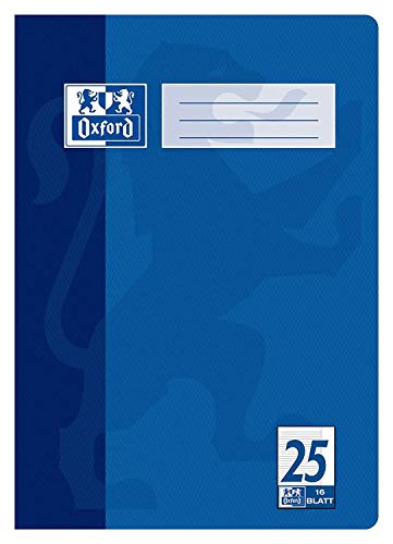 Oxford Heft A4 Lin. 25 (Lineatur 25 - liniert mit Rand) 10er Pack Cover