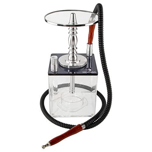 HW Wasserpfeife aus Leder, waschbar, Holzgriff, 150 cm, 1 Stück (schwarz) – Bild 5