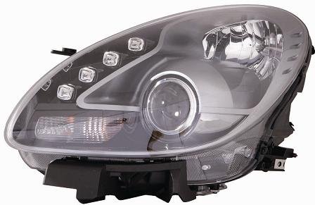 FARO FANALE PROIETTORE SX LED NERA COMPATIBILE CON ALFA ROMEO GIULIETTA (940) 2010 01, OEM 50526809