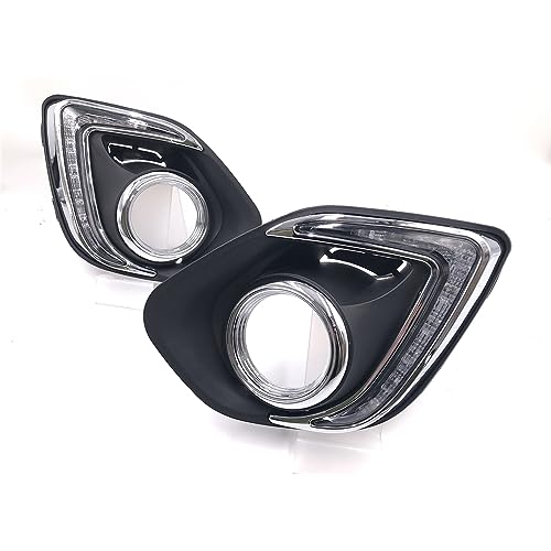 BAKUGO 2 Peças Led Luz De Circulação Diurna Farol De Nevoeiro DRL Luz De Sinalização De Volta Para M