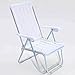 LLSS Chaise de Plage Blanche en Plastique Fauteuil inclinable Pratique Siesta/Chaise Pliante Extensible légère/Chaise de Loisirs Portable extérieure Chaise zéro gravité
