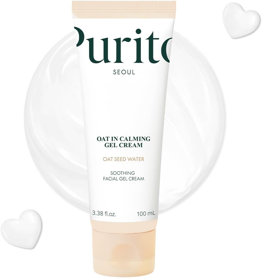 Oat In Calming Gel Cream, Oat Seed Water, Lightweight Non-Sticky Moisturizer, Non-Comedogenic, Fragrance-Free, Korean Skincare, 100ml 3.38 fl.oz