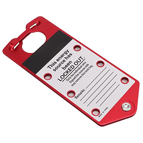 Image of Lockout Tagout Hasp, Reusable Low Density 360 Rotation Writable Safety Lockout Hasps for Building Works for Industrial Equipment for Workshop
