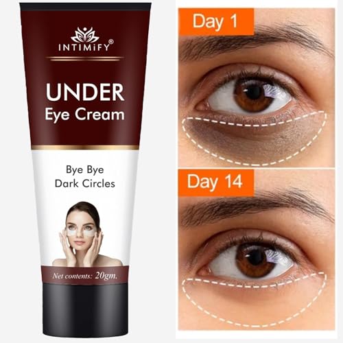 Image of INTIMIFY Under Eye Cream, Dark Circles Removal Cream, Under Eye Cream For Dark Circles & Wrinkles 20 Gm (Pack of 1)
