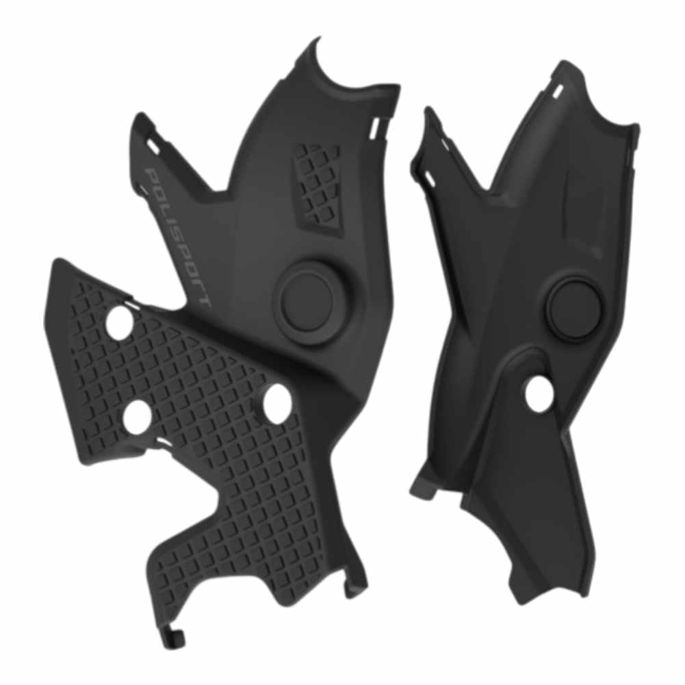 POLISPORT 8505800001 - Protector de Chasis para Yamaha Ténéré 700 19'-25' - Diseño Slim, Mayor Agarre y Protección Duradera, Color Negro