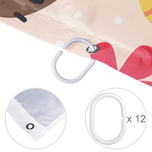 Rideau de douche tropical imperméable pour sol toujours sec - 5