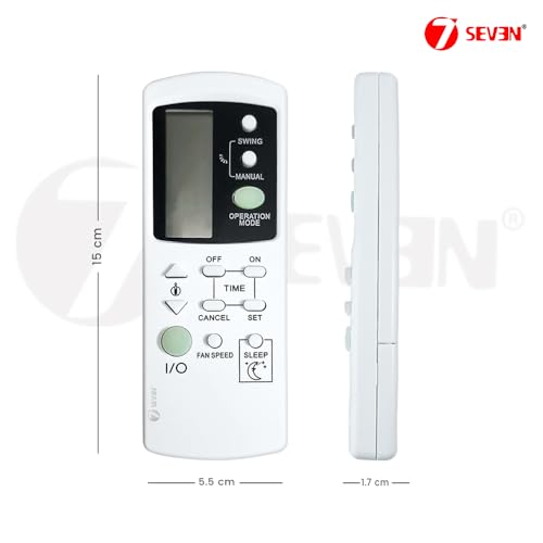 Image of 7SEVEN Compatible AC-39 Original AC Remote for Onida Window and Split Air Conditioner Remotes Control and Make Sure existing Remote of Onida AC Match Same with Each Feature or Function.
