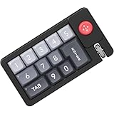 BianstarプログラマブルRGBキーボード-RGBバックライトメカニカルキーボードゲーム、ジョイスティック付き片手有線デジタルパッドホットプラグビデオ編集・取引用オフィス用 (ブラック)