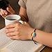 Pride Bracelet with Rainbow Glass Cabochon – Adjustable Black Cord LGBTQ+ Friendship Bracelet – Equality Gift for Men, Women, Teens, Allies – Handmade LGBTQ Jewelry