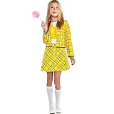 Clueless Cher-Inspired Child Costume Set - Medium (8-10) - Vibrant Yellow Polyester, Perfect for Theme Parties & Events