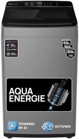 IFB 8 Kg 5 Star with Deep Clean® Technology, AI Powered, Fully Automatic Top Load Washing Machine (TL801MG1, ActivMix, Aqua Energie, Med Grey)