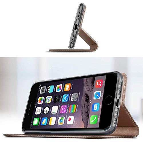 Verco Case compatible with Apple iPhone SE, Flip Wallet Cover with Magnetic Closure for iPhone 5 / 5S Phone Case - rose gold - Image 4