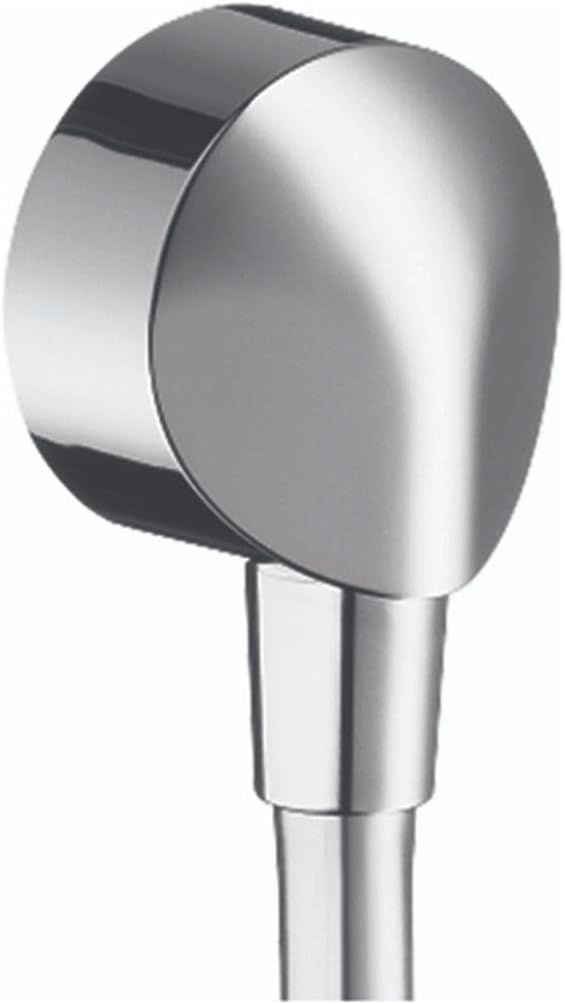 FixFit Handheld Shower Wall Outlet 1/2-inch Thread Connection Round Modern Flush Mount in Chrome, 27458003