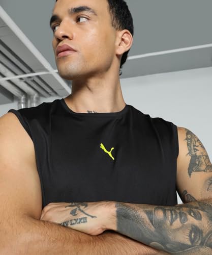 Image of Puma Men's Solid Regular Fit T-Shirt